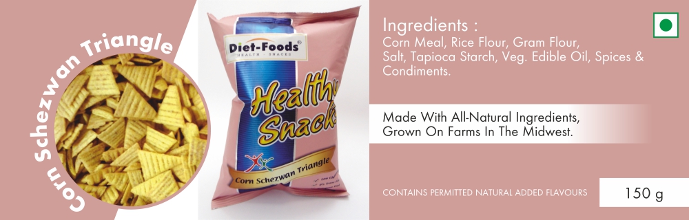 corn schezwan triangle ~ diet-foods